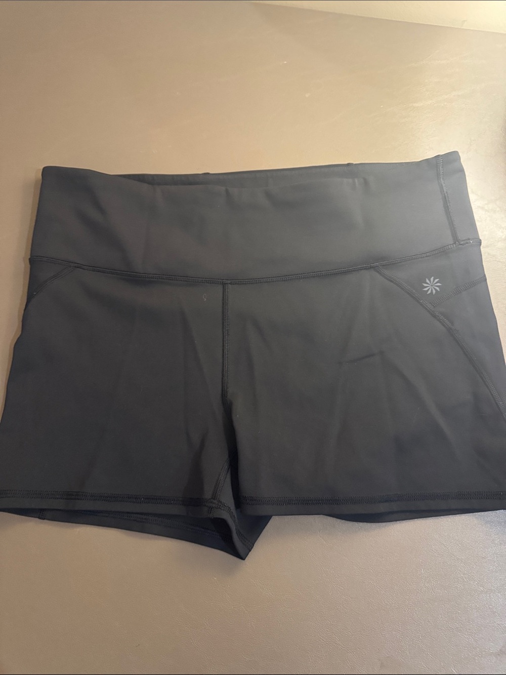 High-Waist Black Women's Athleta Biker Shorts